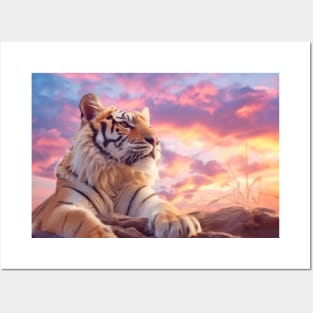 Tiger Animal Nature Majestic Wilderness Posters and Art